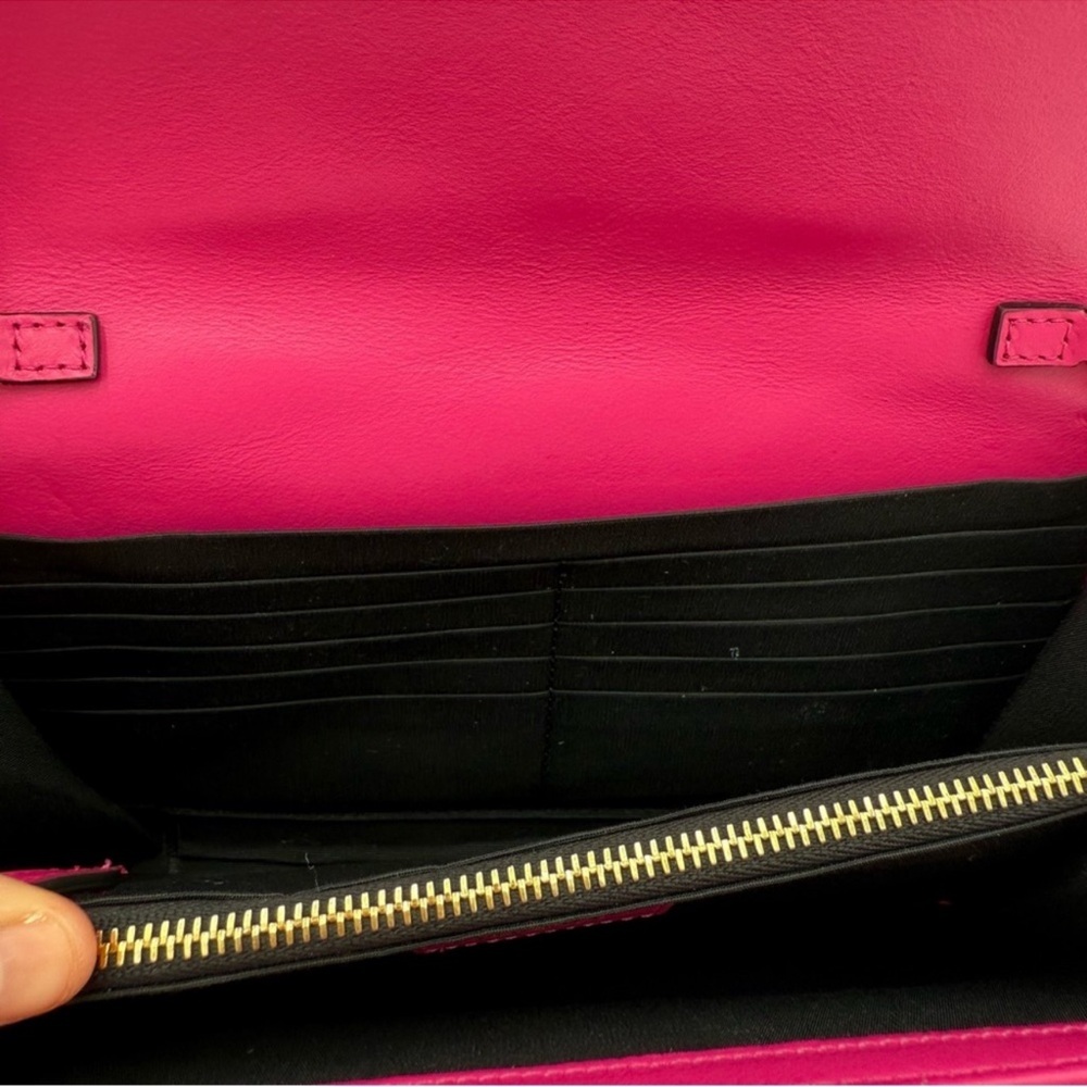 Versace Medusa Quilted Tweed Wallet/Crossbody with Lambskin Leather Interior NWT - Picture 9 of 12